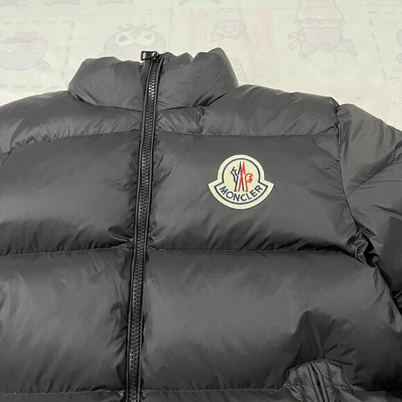 Moncler Black Stand-Collar Down Jacket - Picture 7 of 9